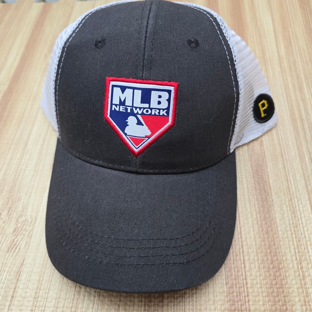 MLB Network Pittsburgh Pirates Mesh Snapback Adjustable Baseball Hat NWOT